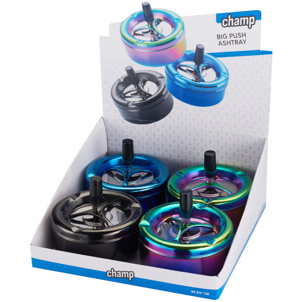 POSACENERE IN METALLO PUSH 11 cm - 4 PEZZI