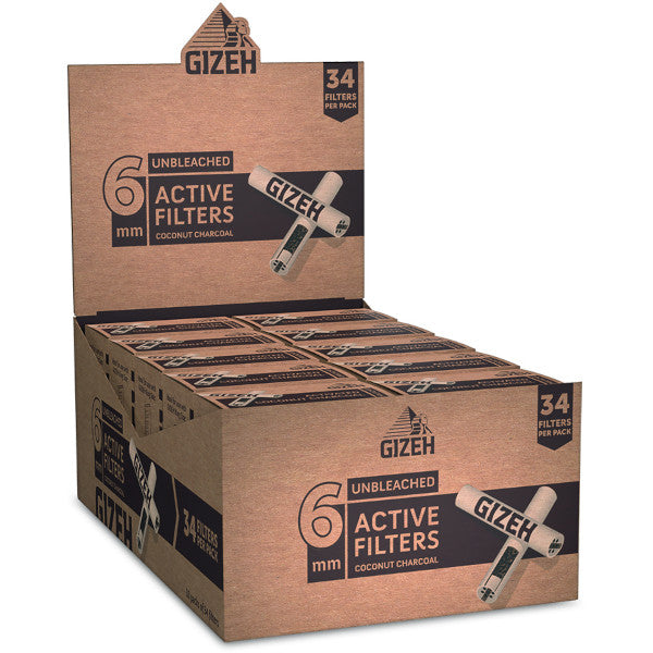 GIZEH ACTIVE FILTER UNBLEACHED  - 34 PZ
