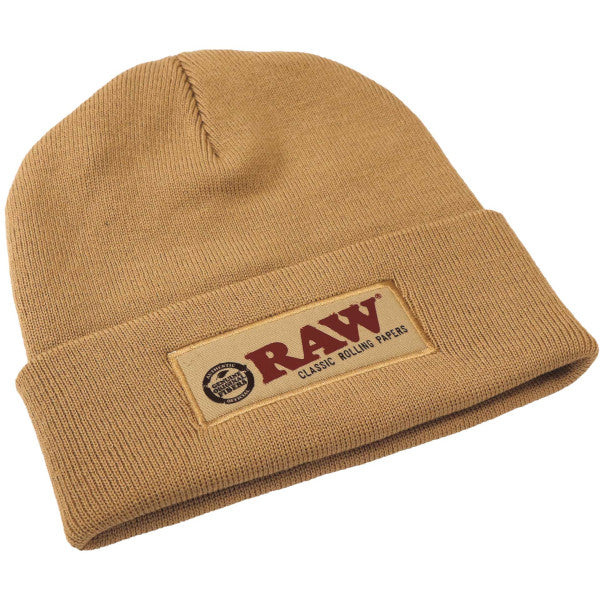 RAW HAT STASH BEANIE - TAN