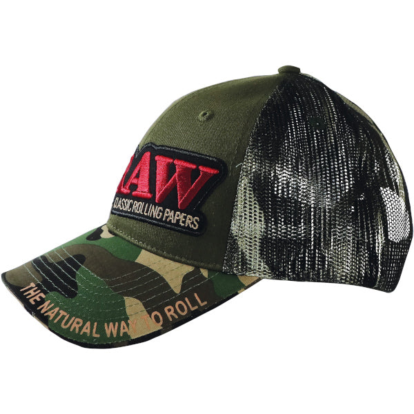 RAW HAT TRUCKER CAMO