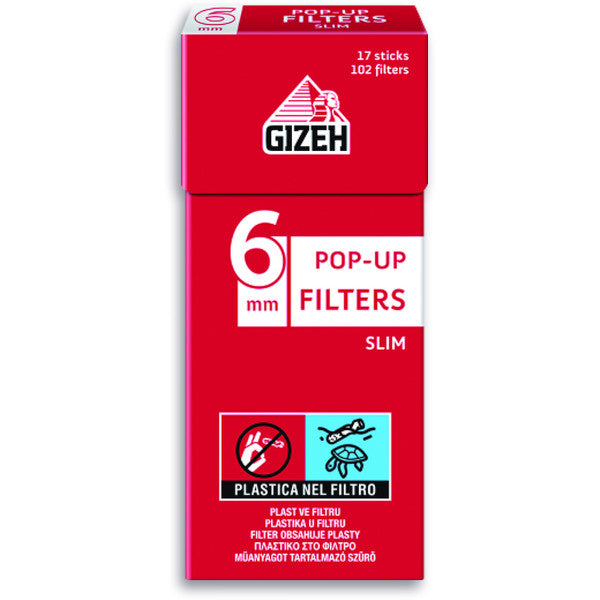 GIZEH FILTRI BOX POP-UP 6 MM 10X102