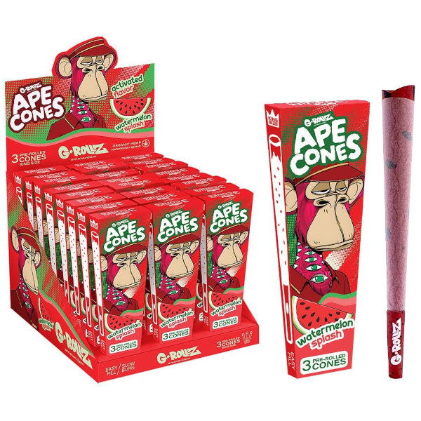 G-ROLLZ APE CONES WATERMELON SPLASH - 24 PZ