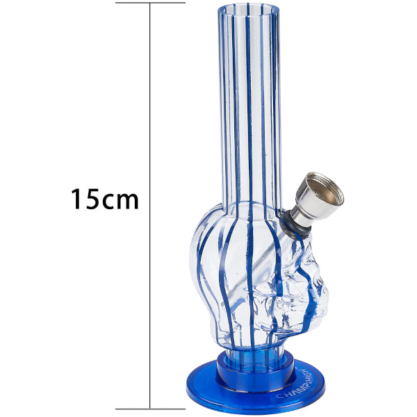 BONG IN PLASTICA 15cm - 12 PZ COLORI ASSORTITI