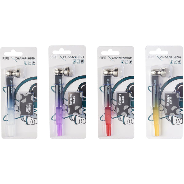 PIPE IN VETRO RUBBER 11,5cm - 12 PZ COLORI ASSORTITI