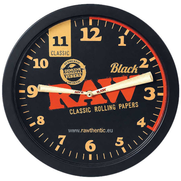 RAW BLACK STASH WALL CLOCK