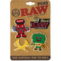 RAW PINS - SET 2 CARD WITH 4 DESIGNS