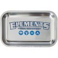 ELEMENTS SILVER METAL ROLLING TRAY - SMALL