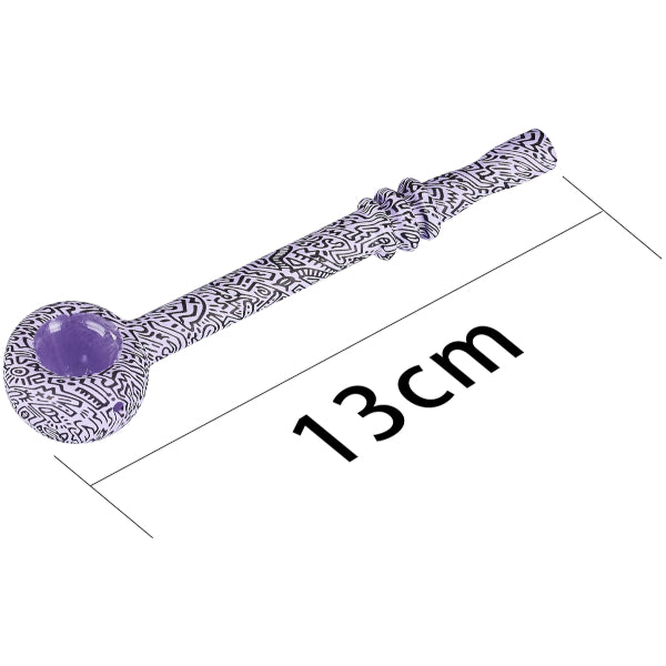 DOODLE GLASS PIPE - 12 PZ COLORI ASSORTITI