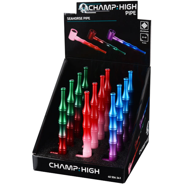 SEAHORSE ALUMINIUM PIPE - 12 PZ COLORI ASSORTITI