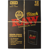 RAW SACK BLACK MEDIUM 12PCS