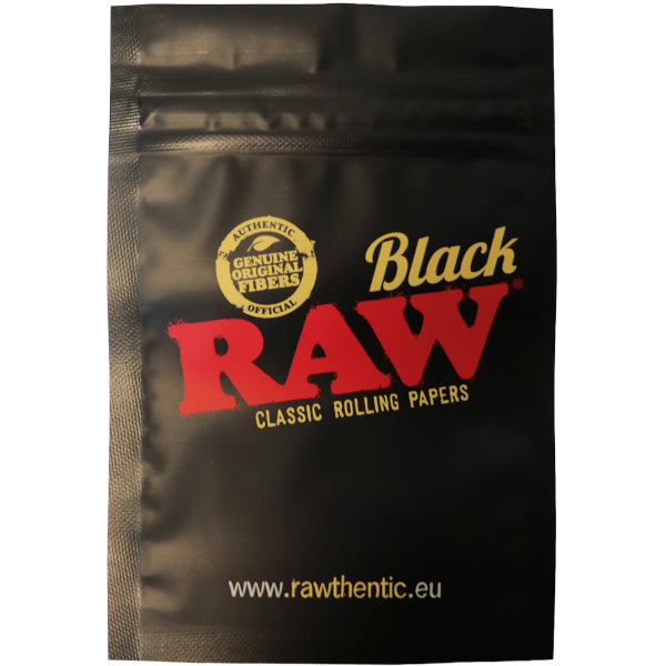 RAW SACK BLACK MEDIUM 12PCS