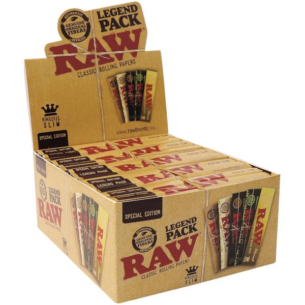 RAW LEGEND 5 PACK SLIM - BOX/10