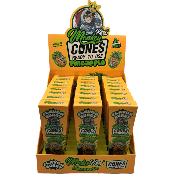 MONKEY CONES KS PINEAPPLE FLAVOR BURST - 24 PZ